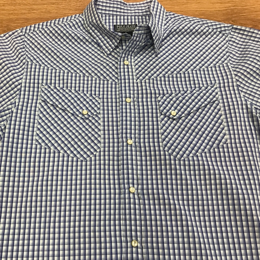 Polo jeans Ralph Lauren short sleeve button down shirt size large